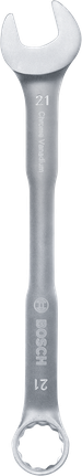 Llave combinada Bosch de 21 mm de cromo vanadio.