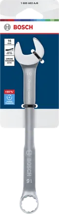 Llave combinada Bosch de cromo vanadio de 16 mm.