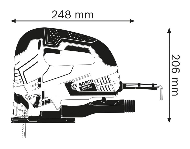Dimensiones de la sierra de calar.