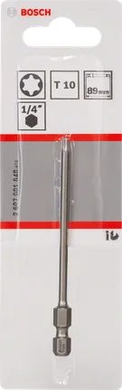 Bosch T10 1/4″ 89mm screwdriver bit.