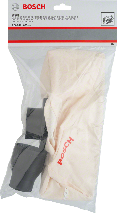 Bosch dust bag for 40-44 mm vacuum connections.