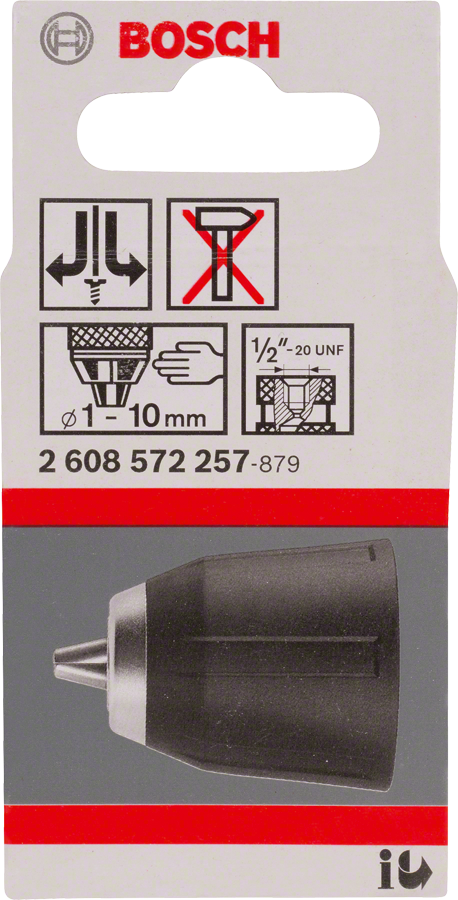 Bosch keyless chuck 1-10 mm for drills.