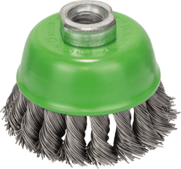 Heavy for Inox Wire Cup Brush, Knotted Wire