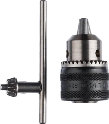 Bosch keyed drill chuck 1.5–13 mm with replacement key.