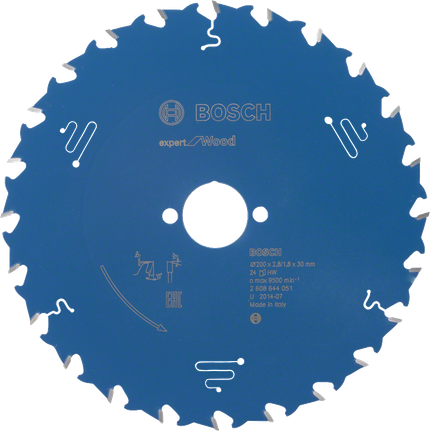 Bosch circular saw blade Expert for Wood 24 teeth.