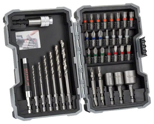 Bosch Professional 12V System GSR 12V-35 FC-battery screwdriver (35 Nm, 4  FlexiClick heads, 2x3.0 batteries
