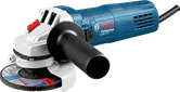 Bosch GWS 750 angle grinder with ergonomic side handle.