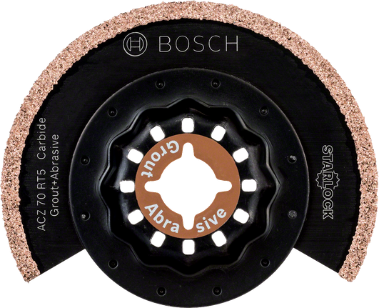 Bosch carbide grout and abrasive Starlock blade.