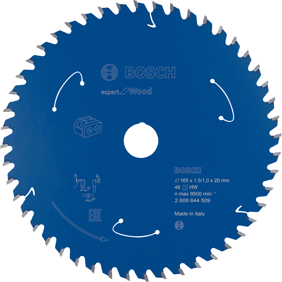 Bosch Expert for Wood circular saw blade 165x20 mm 48T.