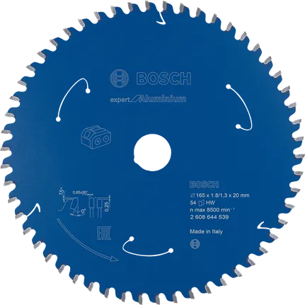 Bosch Expert for Aluminium circular saw blade 165mm 54T.