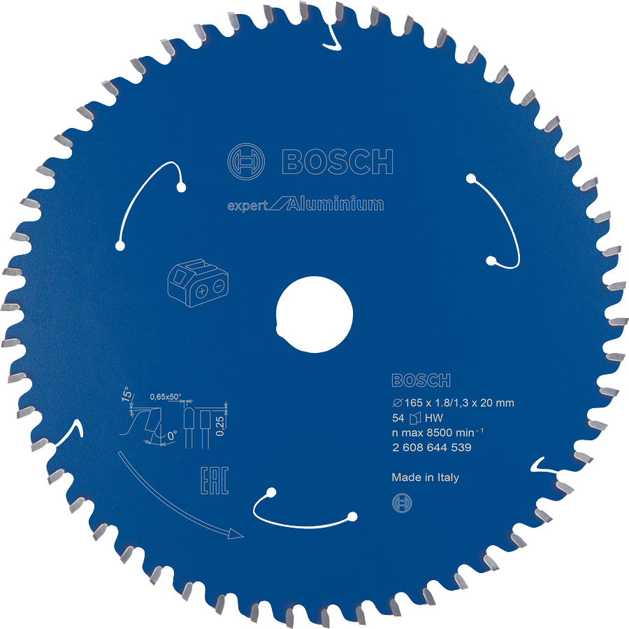 Bosch Expert for Aluminium circular saw blade 165 mm.
