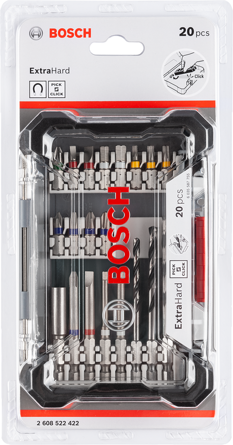 Bosch Pick & Click 20-piece drill and drive set.