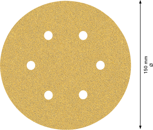 Bosch EXPERT C470 sandpaper disc 150 mm 6 holes G 60.