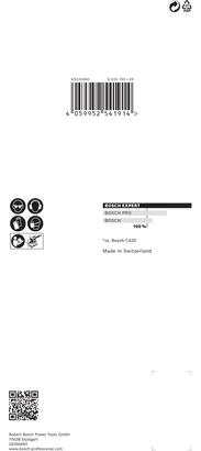 Bosch EXPERT C470 93x186 mm sandpaper 8-hole G 40 10-pc.