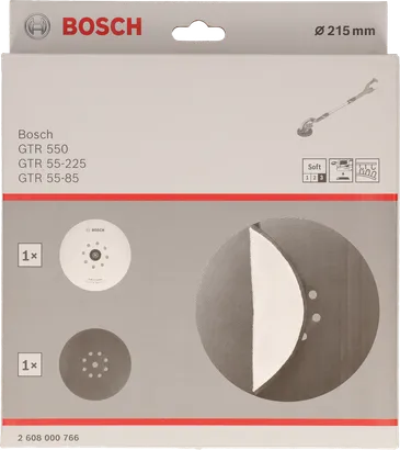 Bosch 215 mm sanding pad set.