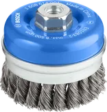 Bosch PRO Metal heavy cup brush 90mm for angle grinder.