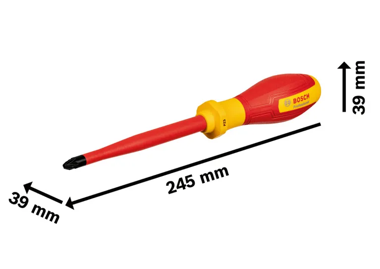 Bosch VDE Screwdriver PZ3x125 with insulated handle.