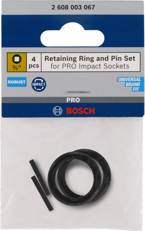 Retaining Ring and Pin Set for PRO Impact Socket