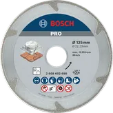 Bosch PRO Marble Diamond Disc 125 mm for cutting stone.