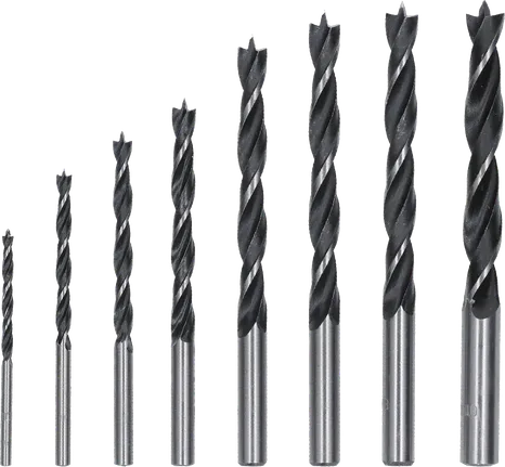 Bosch PRO Wood Brad Point Drill Bit Set, 8 sizes.
