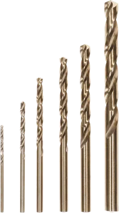 Bosch PRO Stainless Steel HSS-Co Twist Drill Bit Set, 6 sizes.