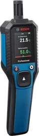 Bosch GDH 1-17 thermo hygrometer showing temperature and humidity.