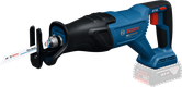Bosch GSA18V-280 cordless reciprocating saw for metal cutting.