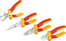 Bosch VDE Plier Set, 4 insulated pieces for electrical work.