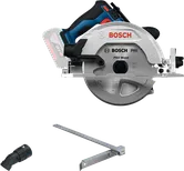 Bosch GKS18V-68-2 circular saw for wood cutting.