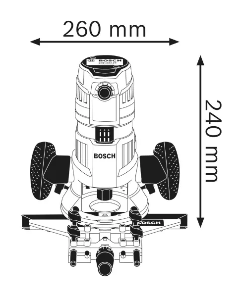 BOSCH OUTILLAGE - Défonceuse multifonction GMF 1600 CE