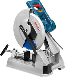 Serra de corte para metal Bosch GCD 12 JL com velocidade de 1.500 rpm.