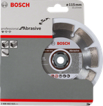 Disco de corte diamantado abrasivo Bosch para alvenaria.