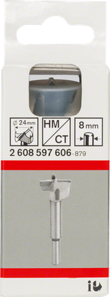 Broca de corte para dobradiça Bosch 24 mm TC.