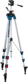 Tripé de construção Bosch BT 250 com altura ajustável.