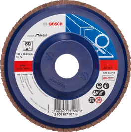 Disco flap Bosch X551 Expert para metal grão 80.