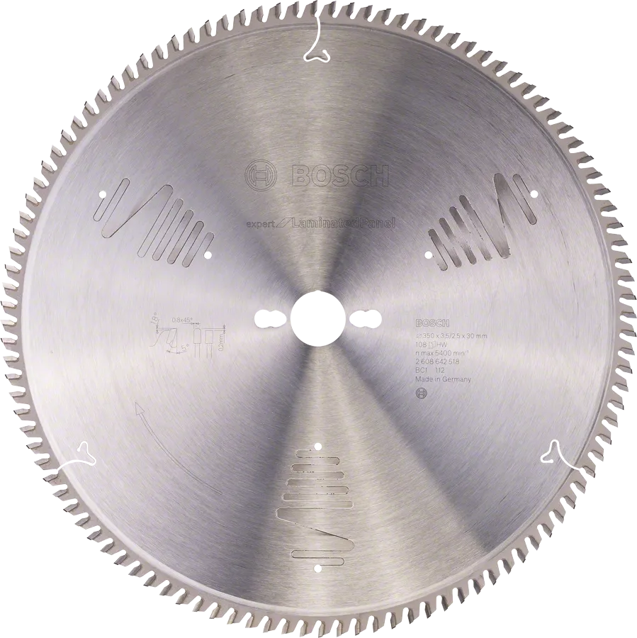 Lâmina de serra circular Bosch Expert para painéis laminados.