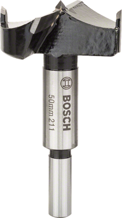 Broca de corte para dobradiças com ponta Bosch TC de 50 mm de diâmetro.