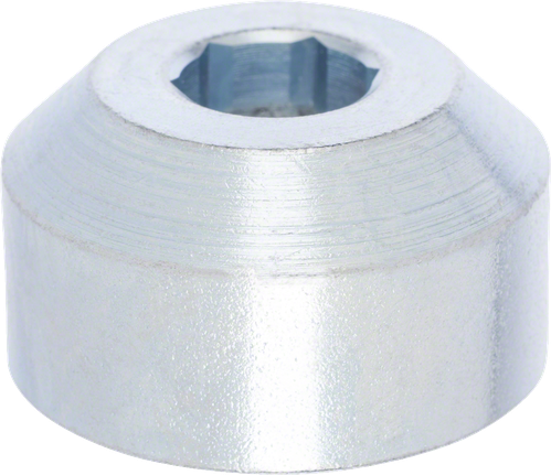 Conjunto de flanges Bosch para fixação em metal.