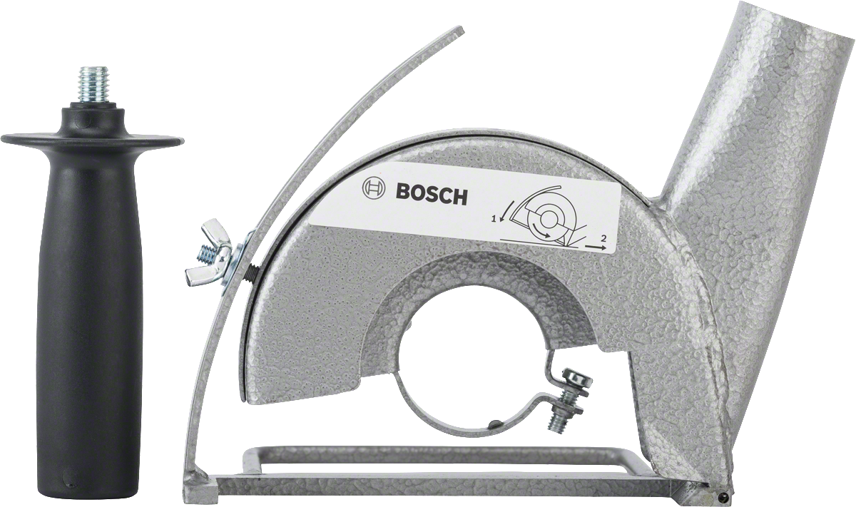 Protetor de extração de pó para rebarbadora Bosch com pega.