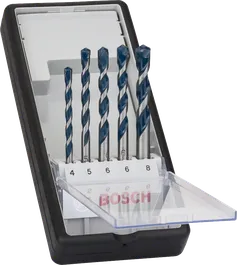 Conjunto de 5 brocas para betão Bosch Robust Line CYL-5.