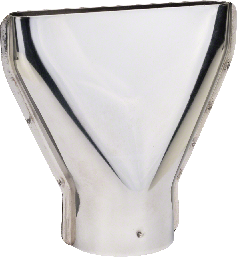 Bocal de jato plano Bosch de 75 mm para um amplo fluxo de ar.