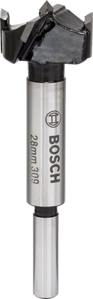 Broca de corte para dobradiças com ponta Bosch TC, com 28 mm de diâmetro.