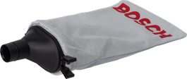 Saco de pó Bosch para recolher resíduos de ferramentas.