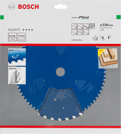 Lâmina de serra circular Bosch 230 mm Expert para madeira.