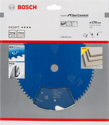 Lâmina de serra circular Bosch Expert para fibrocimento de 170 mm.