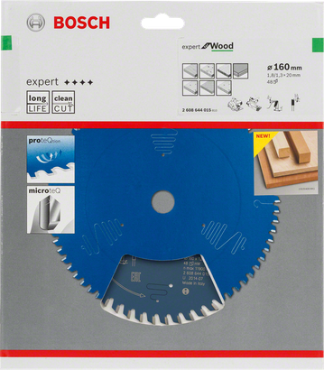 Lâmina de serra circular Bosch Expert for Wood 160 mm.