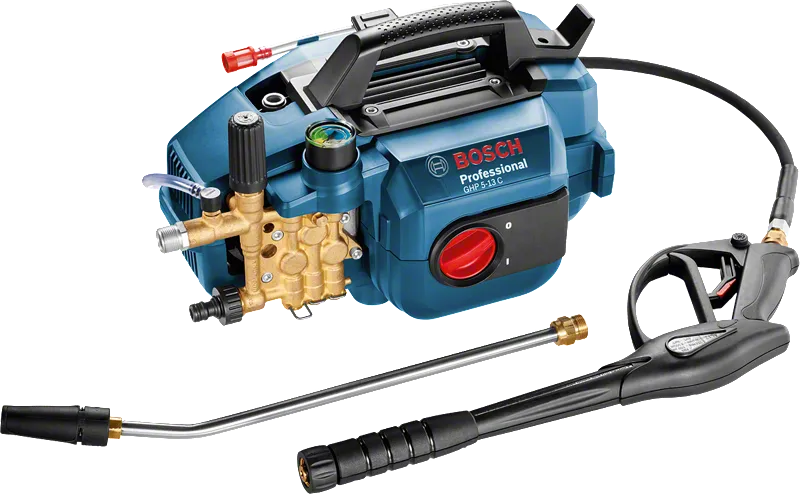 Lavadora de alta pressão Bosch GHP 5-13 C com uma pressão máxima de 140 bar.