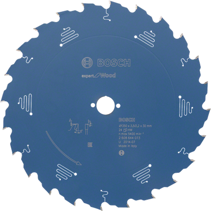 Lâmina de serra circular Bosch Expert for Wood 350 mm 24T.