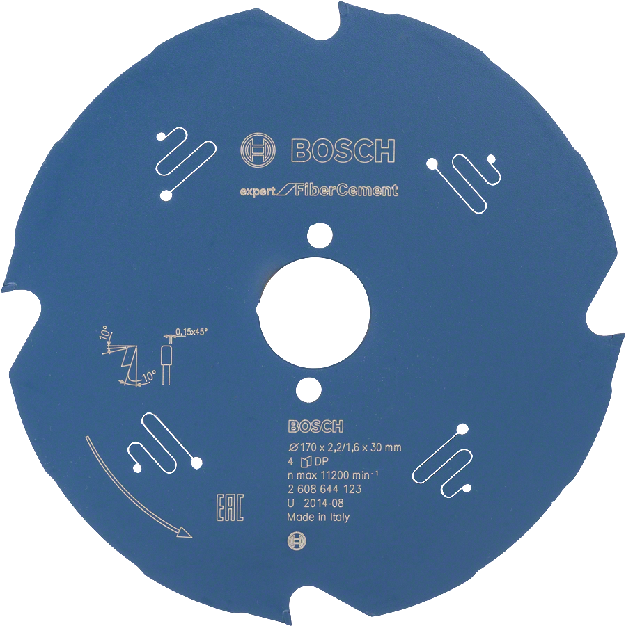 Lâmina de serra circular Bosch Expert para fibrocimento.