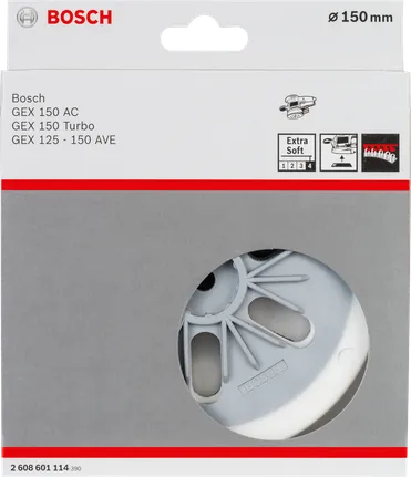 Disco de lixa extra macio da Bosch para lixadoras GEX 150 e 125.